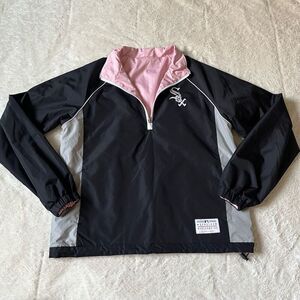 MLB Chicago White Sox Reversible Windbreaker Baseball Women’s Pullover Sweatshir